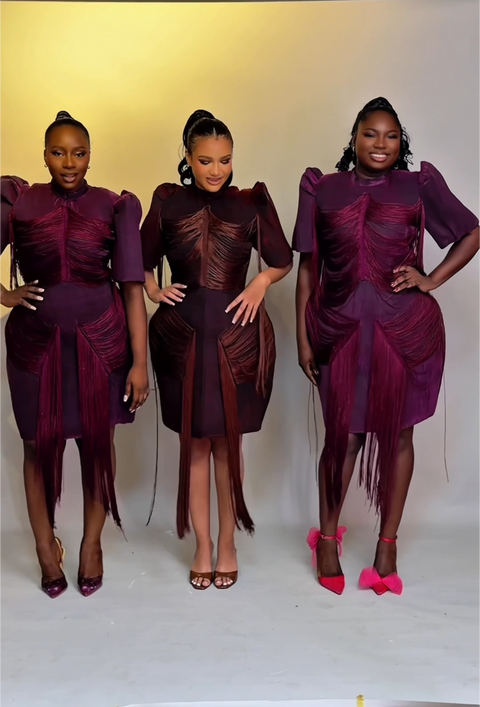 Regal Fringe Structured Dress