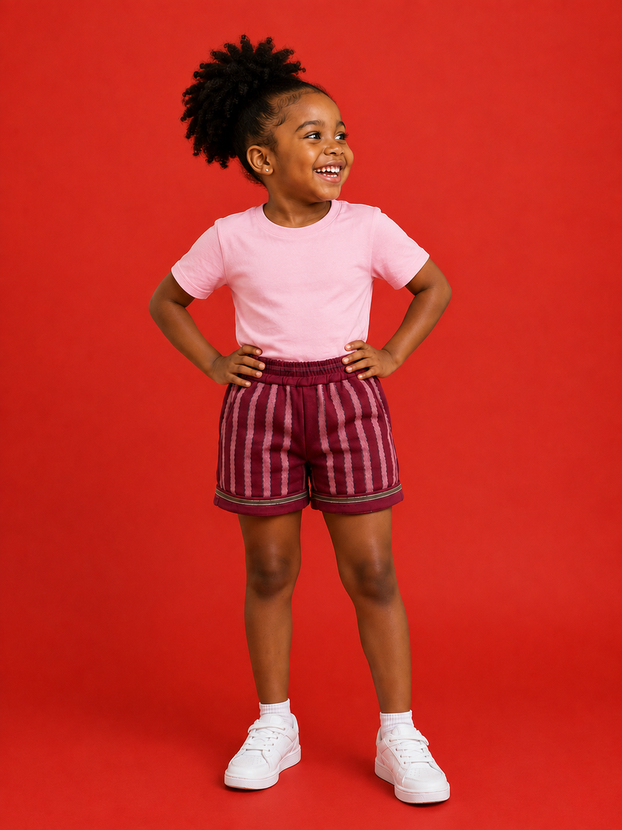Ini shorts - Akwete & Aso oke