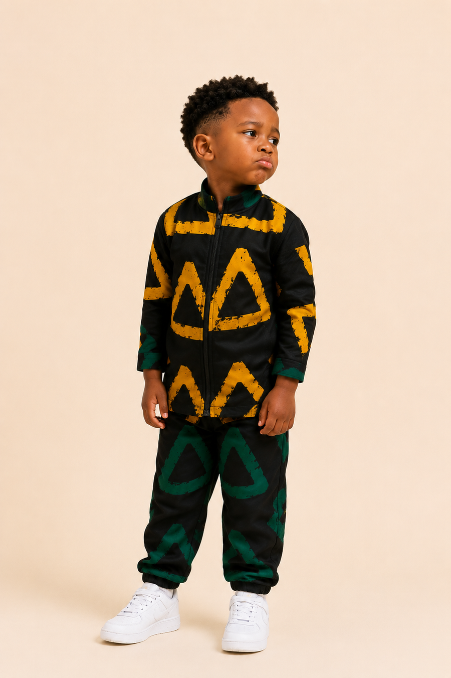 Boys Adire Jacket Set