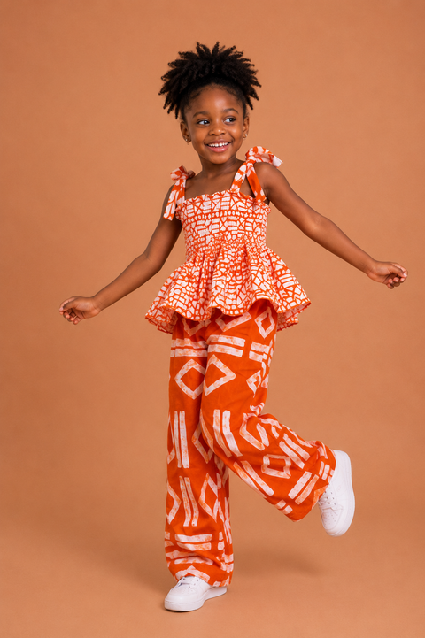 Tife Adire Peplum Set