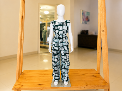 Oma Jumpsuit - Tribal Green