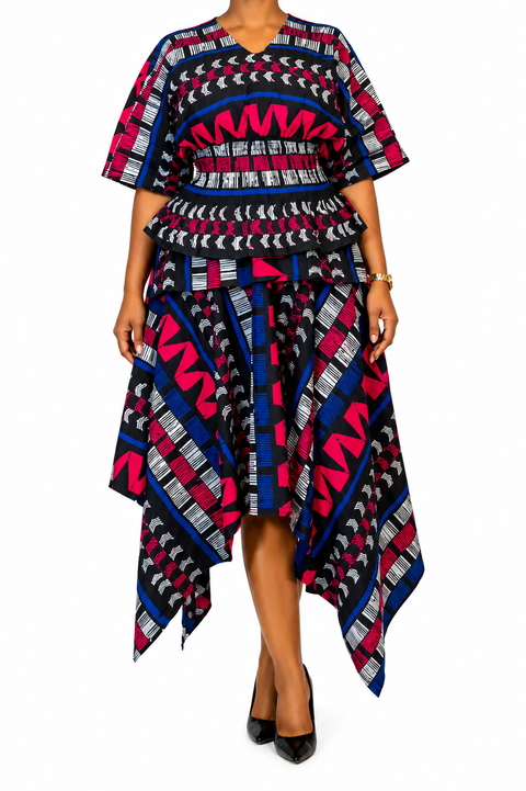Chinaza skirt set