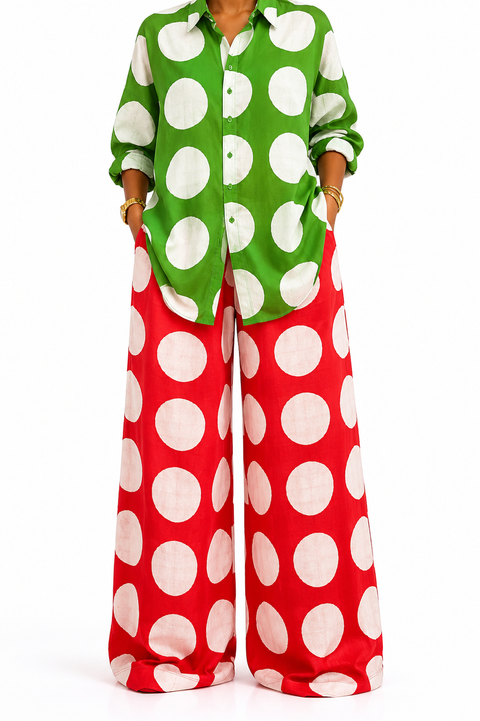Adire polka dot Two-piece