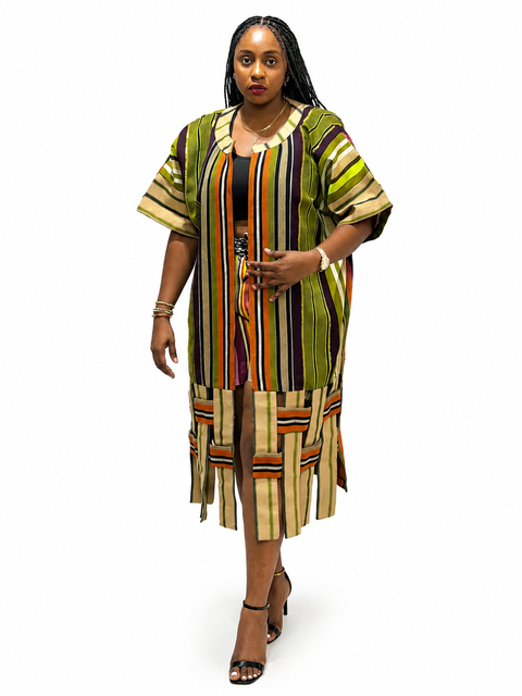 Asooke patch kimono