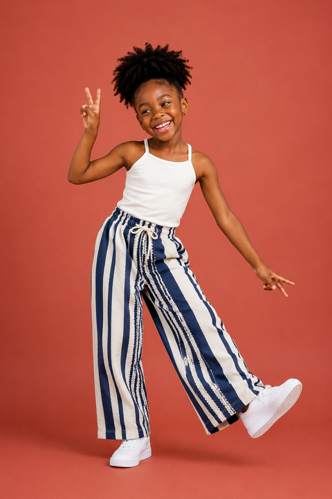 Girls' Aso Oke Trousers