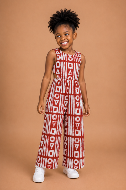 Oma Jumpsuit - Tribal Red
