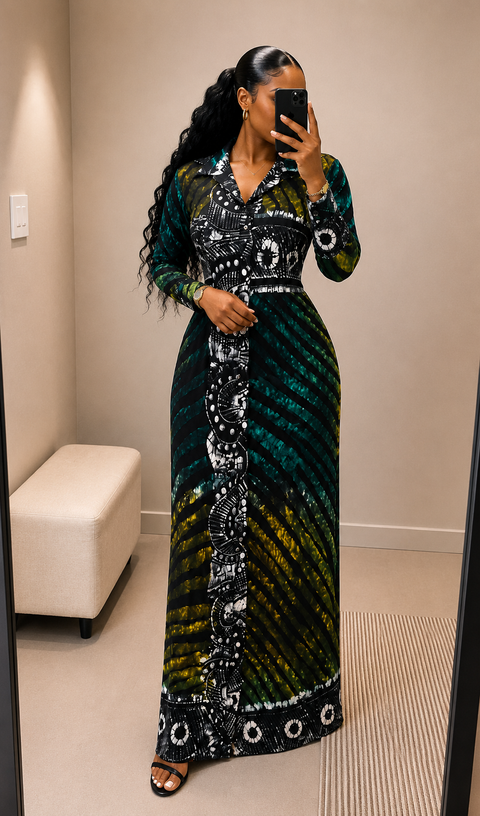 Hannah Adire Shirt Dress.