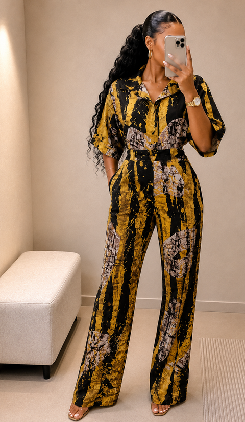 Temitope Adire Pant Set