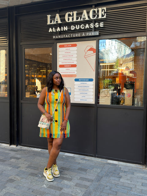 Aso-Oke Stripe Dress