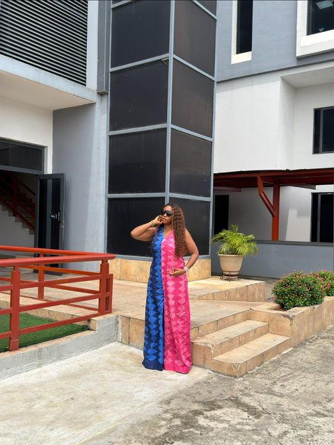 Adire Color Block Jumpsuit