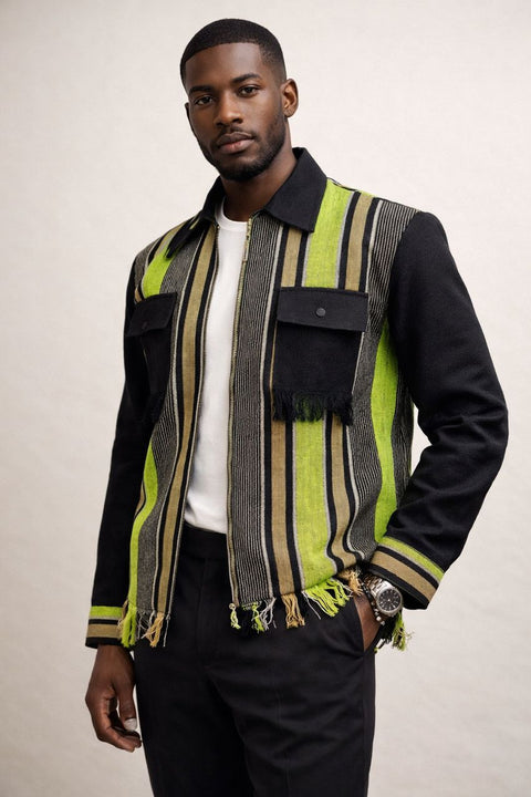 Aso-oke jacket - Green