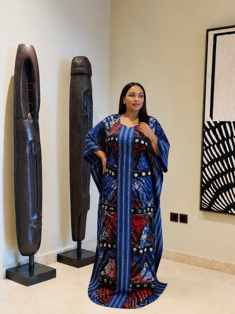 Adire Maxi Dress