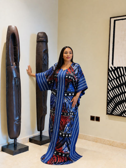 Adire Maxi Dress
