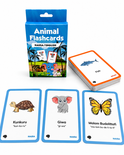 Animal flash cards - Hausa